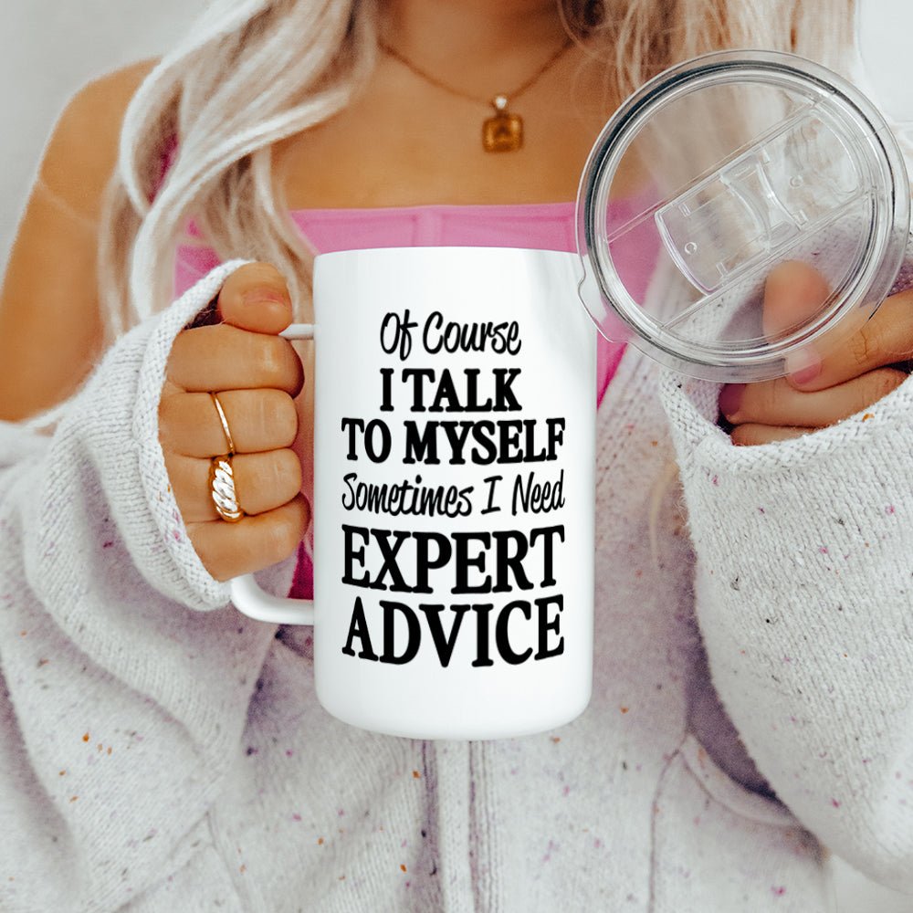 Talk to Myself Insulated Travel Mug