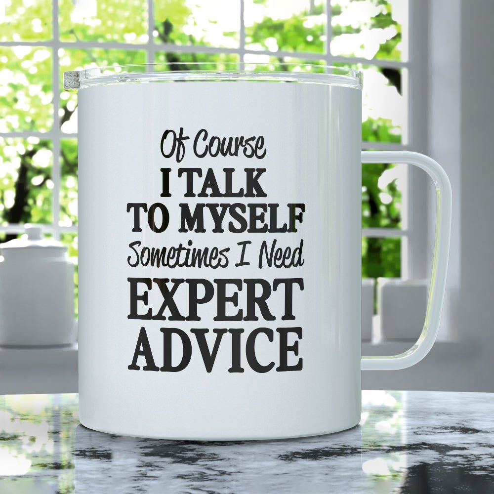 Talk to Myself Insulated Travel Mug