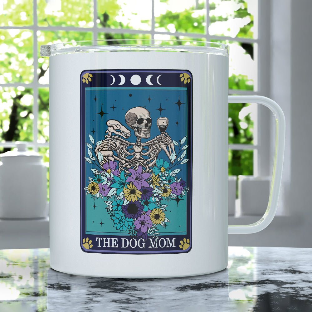 The Dog Mom Tarot Card Insulated Travel Mug
