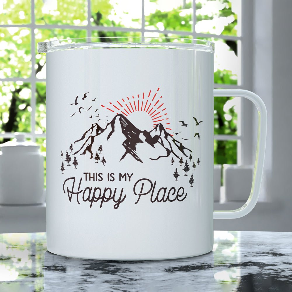 This is My Happy Place Insulated Travel Mug