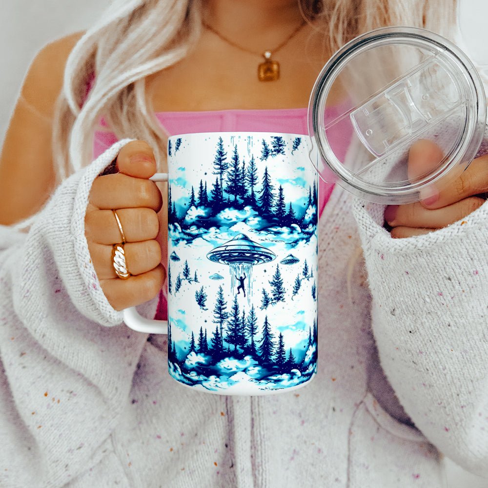 UFO Abduction Insulated Travel Mug