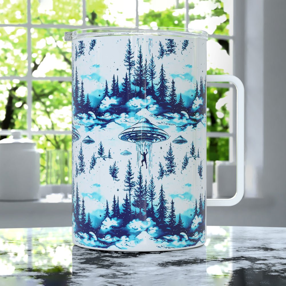 UFO Abduction Insulated Travel Mug
