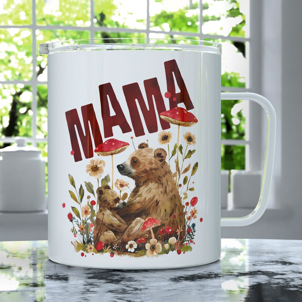 Woodland Mama Bear Insulated Travel Mug